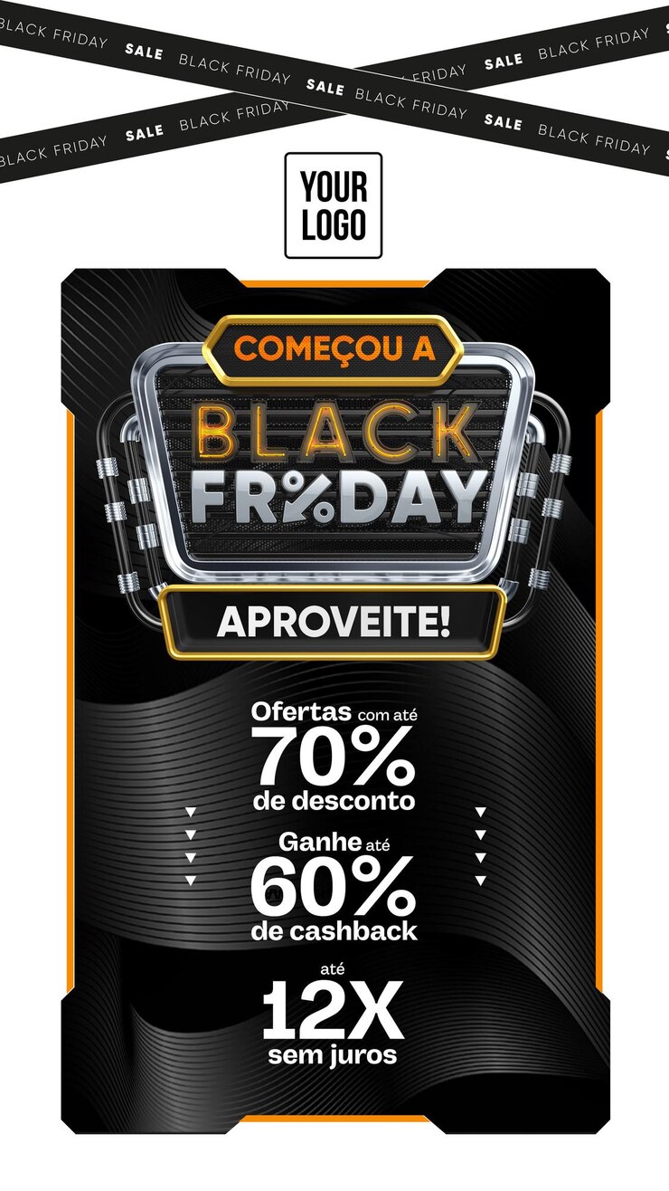 Free PSD social media stories started black friday