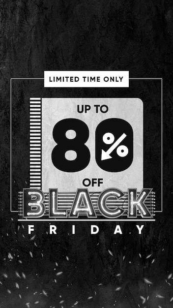 Social media stories warms up black friday with 80 off