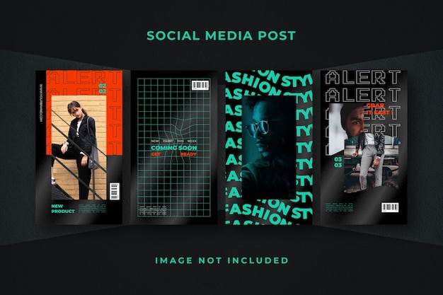 Social media story instagram template