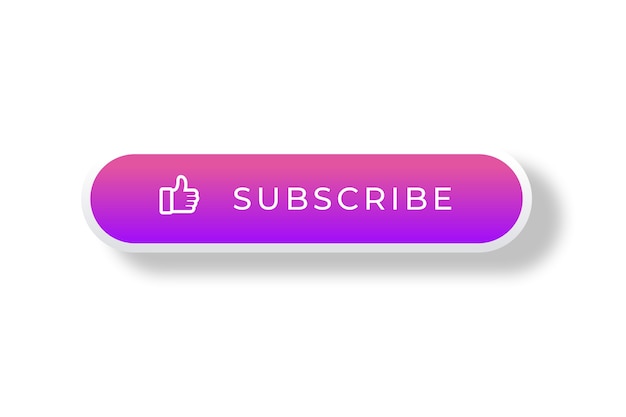 Free PSD social media subscribe button