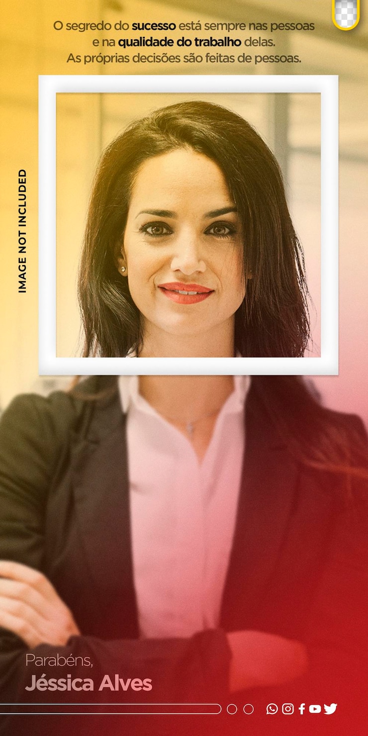 Free PSD social media template congratulations to employee birthday