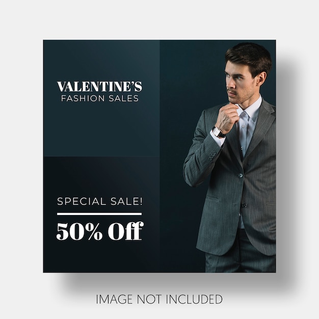 Social template sales valentine's day