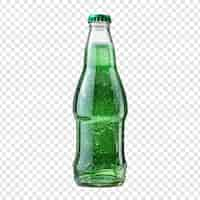 Free PSD soda bottle isolated on transparent background