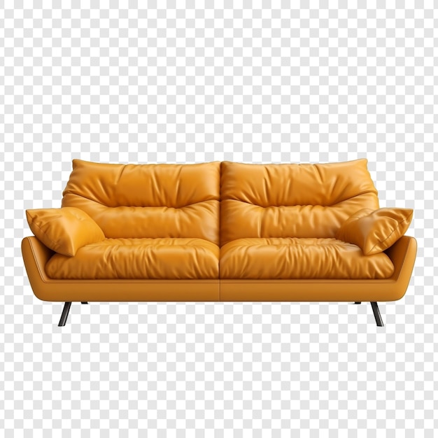 Free PSD sofa isolated on transparent background