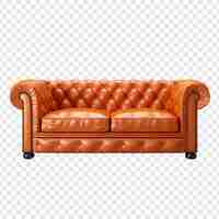 Free PSD sofa isolated on transparent background