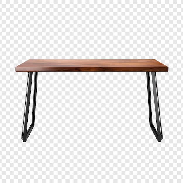 Free PSD sofa table isolated on transparent background