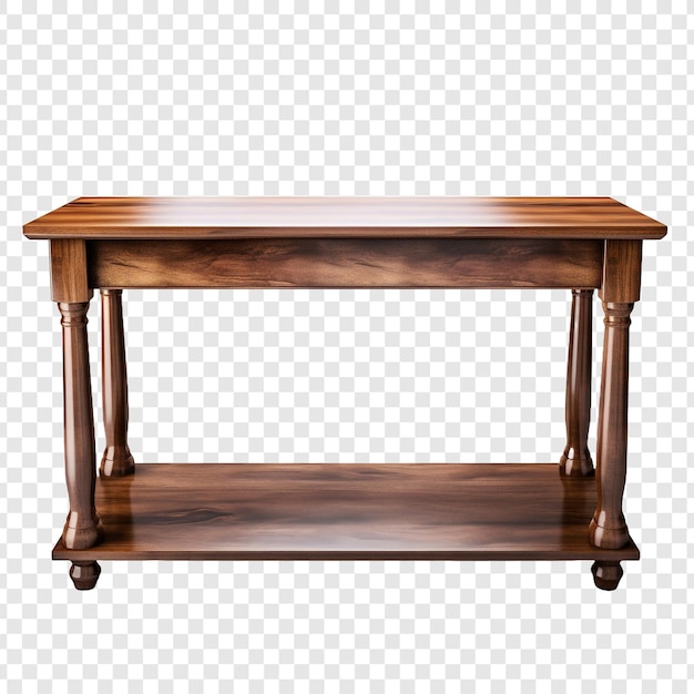 Sofa table isolated on transparent background