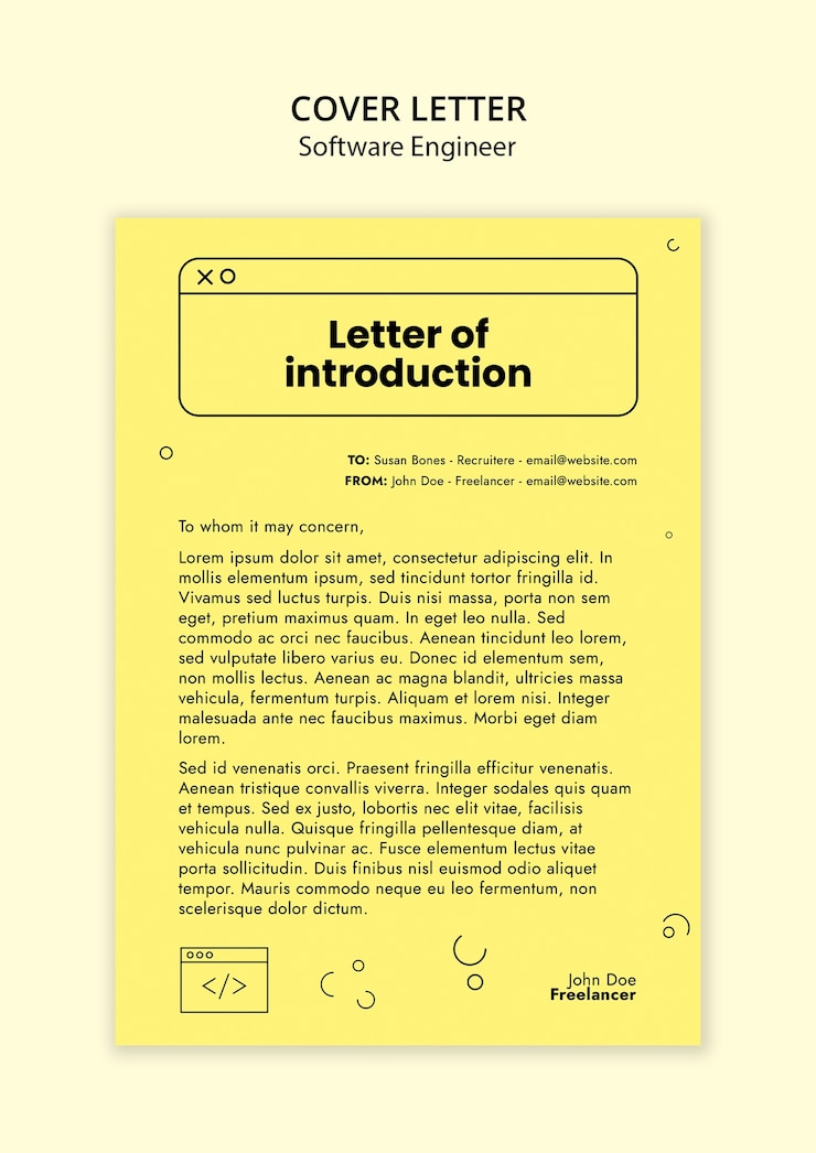 Free PSD software engineer job template