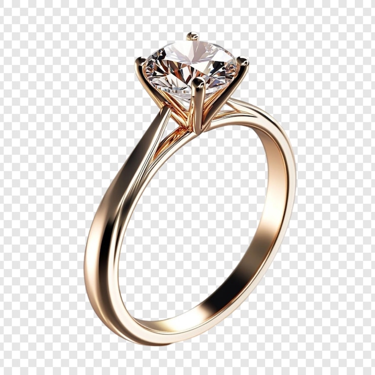 Free PSD solitaire diamond engagement ring a symbol of love and commitment
