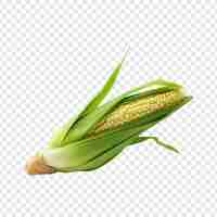 Free PSD a solitary baby corn isolated on transparent background