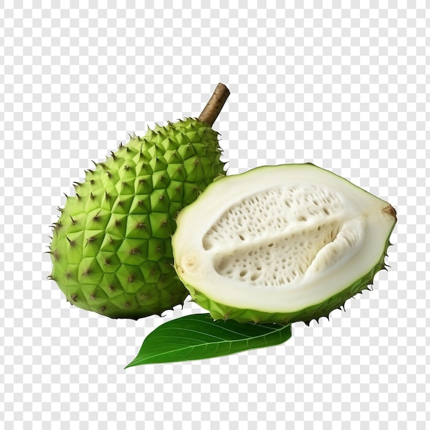 Frutta di soursop isolata su sfondo trasparente