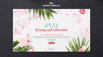 Free PSD spa concept banner template