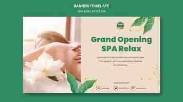 Free PSD spa concept banner template