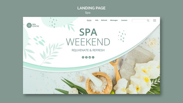 spa concept landing page template