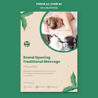 Free PSD spa concept poster template