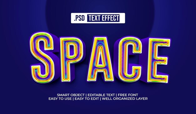 Space Text Style Effect