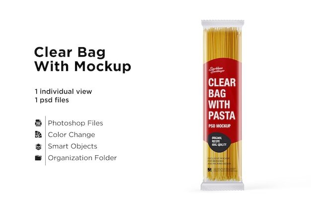Download Premium PSD | Pasta package mockup