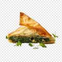 Free PSD spanakopita isolated on transparent background