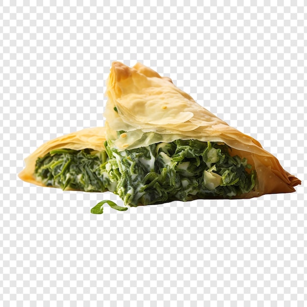 Free PSD spanakopita isolated on transparent background