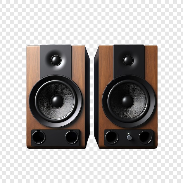 Free PSD speakers isolated on transparent background
