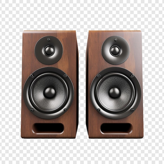 Free PSD speakers isolated on transparent background