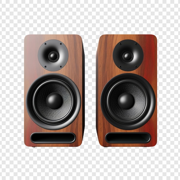 Free PSD speakers isolated on transparent background