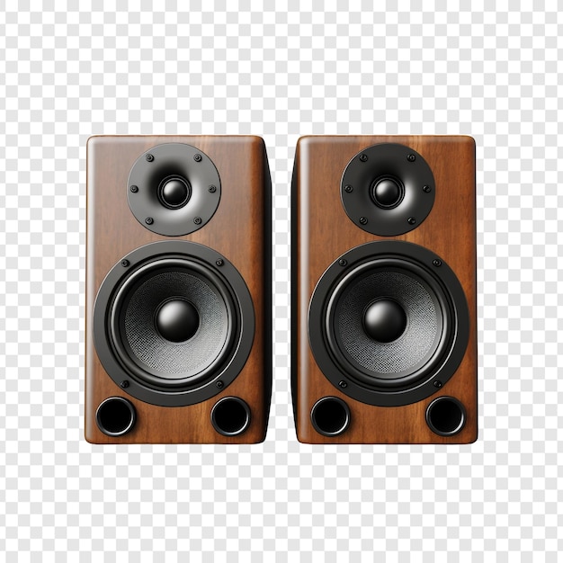 Free PSD speakers isolated on transparent background