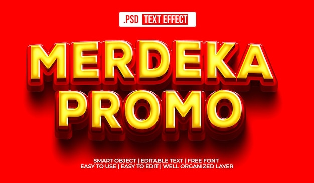 Free PSD special day text style effect