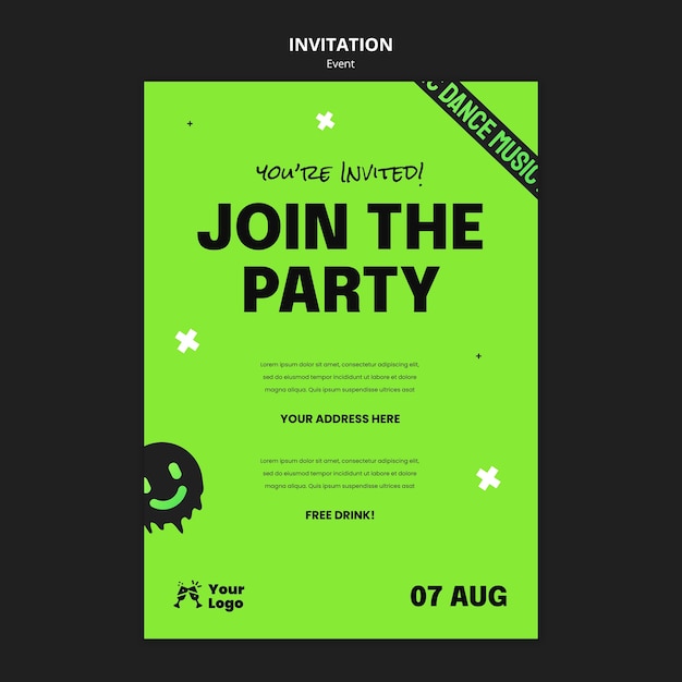 Special event invitation template