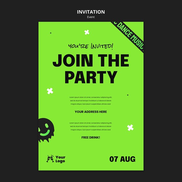 Special event invitation template