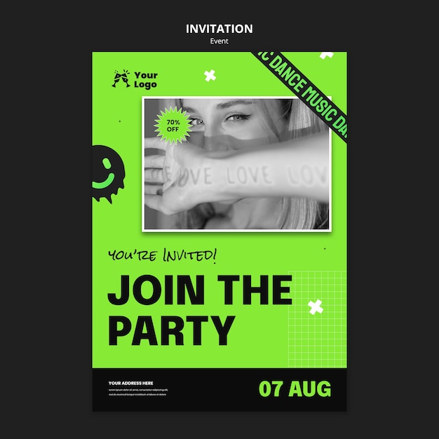 Special event invitation template