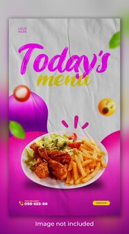 Special food sale social media instagram story design