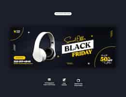 Free PSD special offer black friday facebook cover banner template