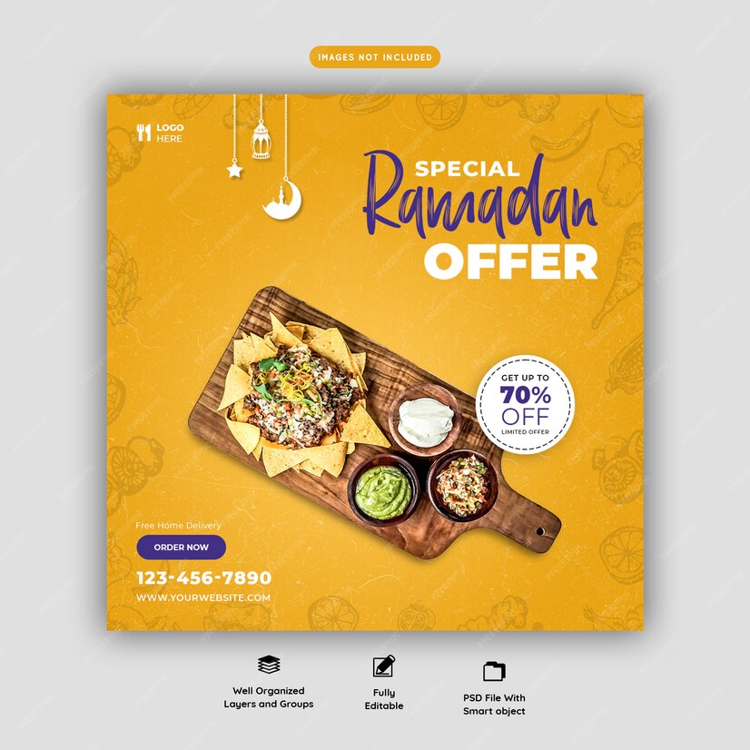 Premium Psd Special Ramadan Food Banner Template