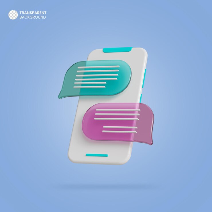 Free PSD speech bubble 3d conversation ui interface icon