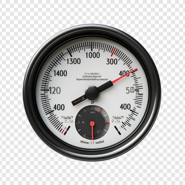 Free PSD speedometer isolated on transparent background
