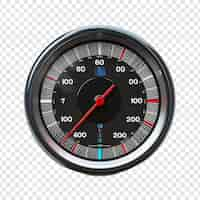 Free PSD speedometer isolated on transparent background