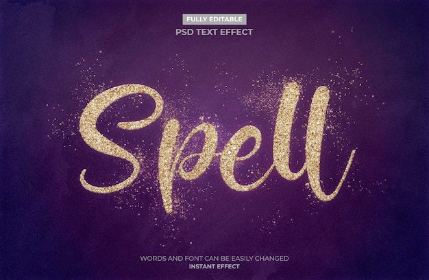 Spell Text Effect