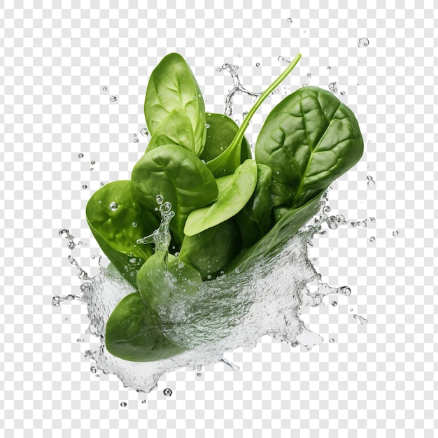 Free PSD spinach isolated on transparent background