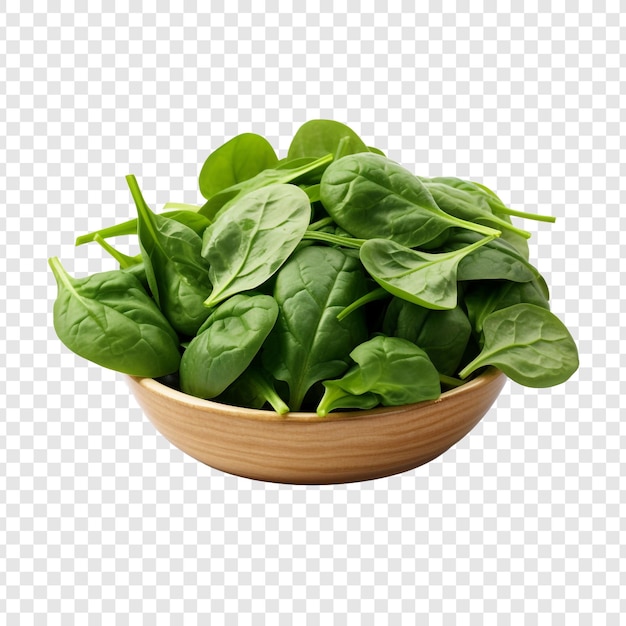 Free PSD spinach isolated on transparent background