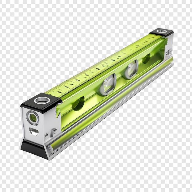 Free PSD spirit level isolated on transparent background