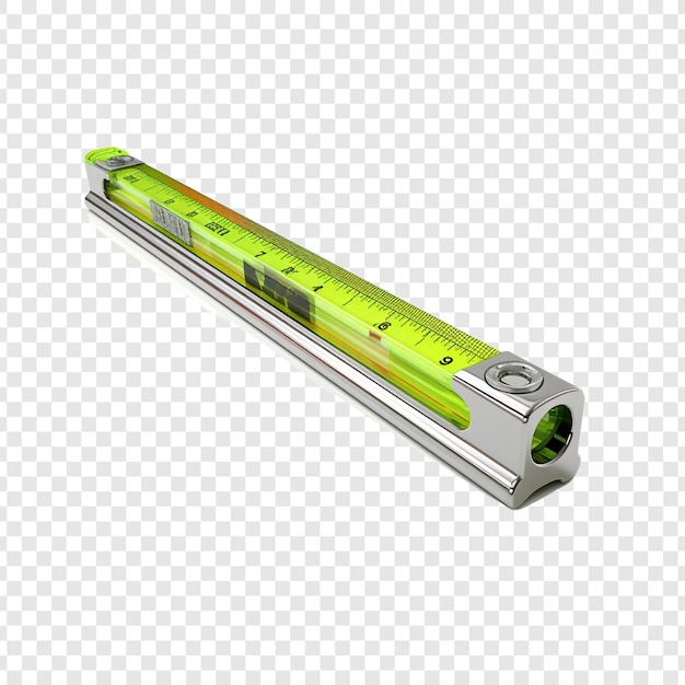 Spirit level isolated on transparent background