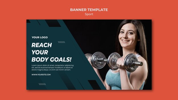 Sport banner template