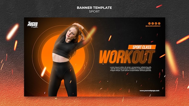 Sport class banner template