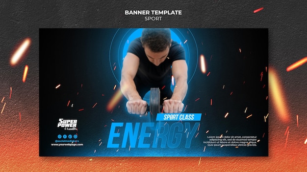 Sport class banner template