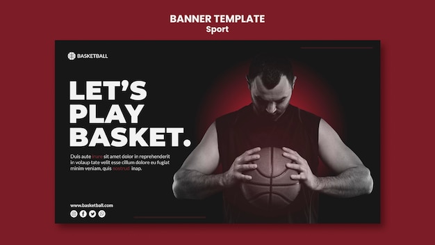 sport concept banner template