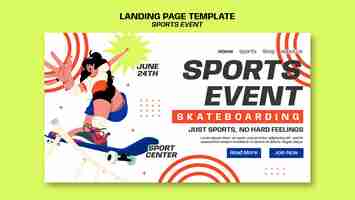 Free PSD sport discount template design