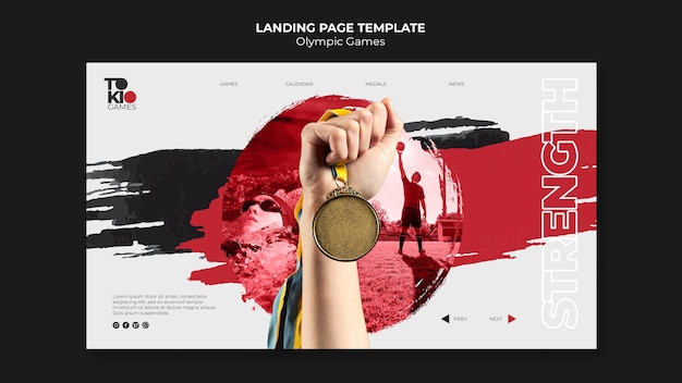 Sport games web template