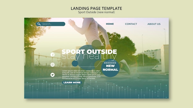 Sport outside landing page