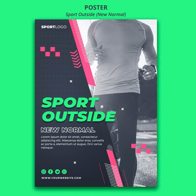 sport outside poster design